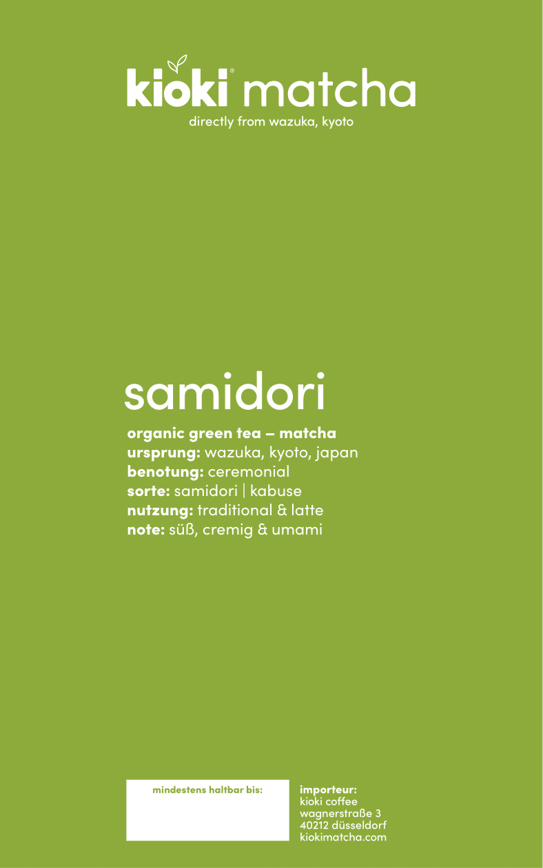 Ceremonial Samidori Matcha